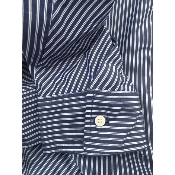 2/$30 ZARA Small Navy & White Striped Button-Up - Picture 11 of 13